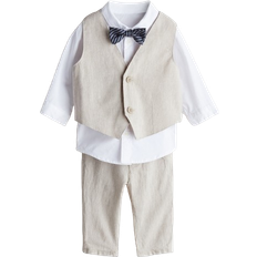 H&M Dressy Set 4-piece - Light Beige/White (1157034009)
