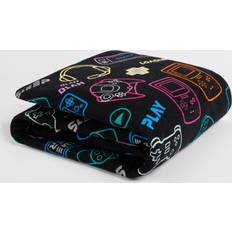 OHS Quick Dry Summer Absorbent Swim Holiday Bath Towel Black (152x71cm)