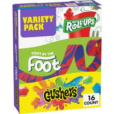 Candies Fruit Roll-Ups Foot Gushers Snacks Variety Pack 10.2oz