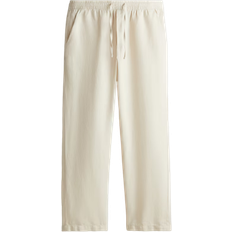 Herr - Linnebyxor H&M Relaxed Fit Linen Trousers - Light Beige