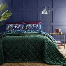 Dunelm Castleton Bedspread Green (235x235cm)