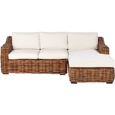 Beliani Briatico Rattan 3 Seater Outdoor Sofa