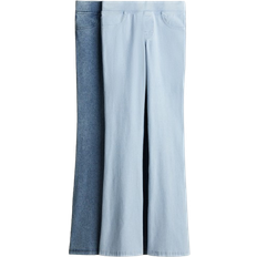 Treggings Trousers Children's Clothing H&M Mädchen 2er-Pack Ausgestellte Jerseyhosen Blau 158 12-13Y