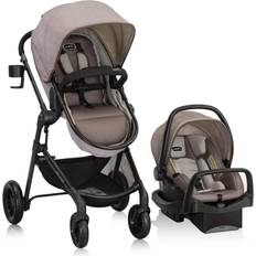 Evenflo Pivot Modular Travel System with LiteMax Infant Car Seat Desert Tan (Travel system)