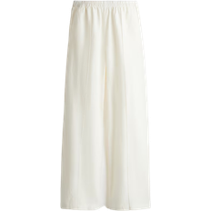H&M Linen Blend Trousers - White