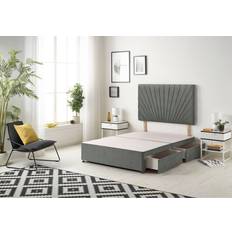 SantaMonica Platinum Linen Divan Bed