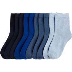 H&M Socks 10-pack - Bright Blue/Pigeon Blue (1060473011)