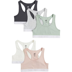 Multicoloured Bralettes Children's Clothing H&M 5er-Pack Baumwolltops Grün 134/140 8-10Y