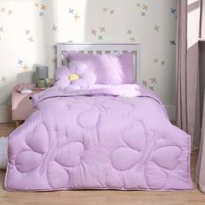 Purple Duvet Covers OHS Coverless Butterfly Quilted 7.5 Tog Set Lilac Duvet Cover Purple (198x137cm)