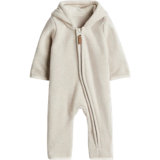 Fleeceoveralls H&M Hooded Fleece All-in-One Suit - Light Beige (1131072010)