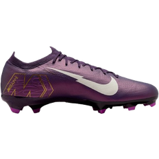 Dame - Lilla Fodboldstøvler Nike Mercurial Vapor 16 Pro Kylian Mbappe FG Low Top - Grand Purple/Pale Ivory