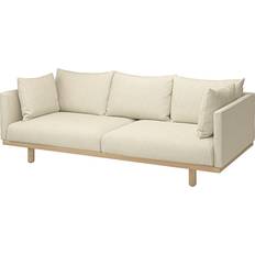 IKEA Stockholm Sundhamn Beige Soffa 233cm 3-sits