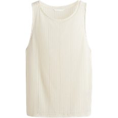 H&M Rib Knit Vest Top - Cream