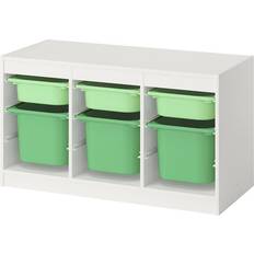 Orange Storage Boxes Kid's Room IKEA TROFAST opbevaringskombination med bokse, hvid/turkis, 99x44x56