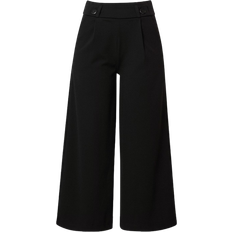JDY Wide leg Pleat Front Pants - Black