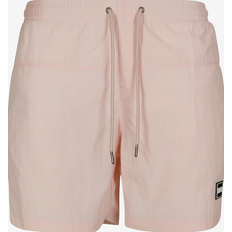 Badehosen Urban Classics Block Swim Shorts, pink