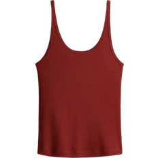 H&M Ribbed Vest Top - Rust Red