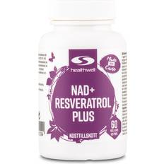 Chloride Kosttillskott Healthwell NAD+ Resveratrol Plus Capsules 60 st