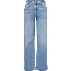 Only Madison High Waist Wide Leg Fit Jeans - Blue/Light Blue Denim