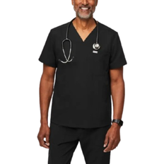 FIGS Chisec Three-Pocket Scrub Top - Black