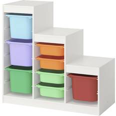 IKEA TROFAST Storage Combination with Boxes White/Multicolour