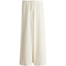 H&M Textured knit Trousers - Cream