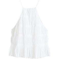 H&M Smocked Strappy Top - White