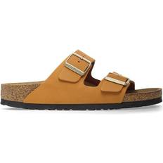 Orange Sandals Birkenstock Arizona Nubuck Leather - Burnt Orange