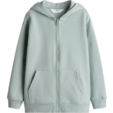 H&M Zip-Through Hoodie - Light Turquoise (1231469007)