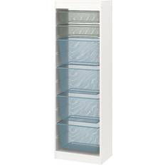 IKEA Trofast White Light Green Grey/Grey Blue Korg 46cm