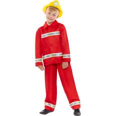 Amscan Feuerwehr Kostüm für Kinder Rot