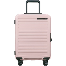 Integrated Luggage Tag Suitcases Samsonite Restackd 55cm - Rose