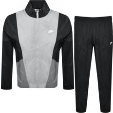Nike Herre Jumpsuits & Overalls Nike Club Men's Woven Tracksuit - Black/Smoke Grey/Light Smoke Grey/White