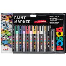 Posca PC-5M Acrylic Felt Tip Permanent Paint Markers 12-pack