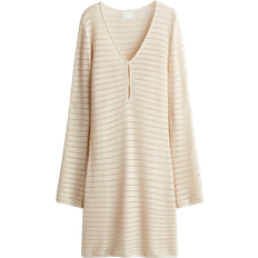 H&M Pointelle Knit Dress - Light Beige