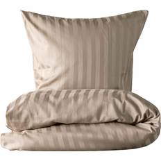 Sinnerup Striped Dynebetræk Beige (200x140cm)