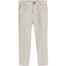 H&M Gutt Beige Slim Fit Dressbukse 128 7-8Y