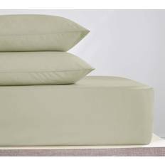 Dunelm Pure Cotton 35 Bed Sheet Green (200x180cm)