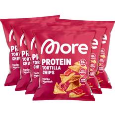 Snacks More Nutrition Protein Tortilla Chips Paprika Ungarisch 50g 6pack