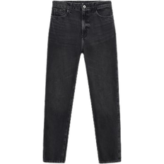 Mango Mom2000 High Rise Jeans - Black Denim