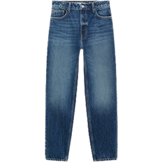 Mango Mom2000 High Rise Jeans - Dark Blue