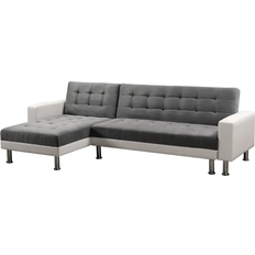 Habitat et Jardin Theo convertible White/Grey corner Sofa 258cm 4 Seater