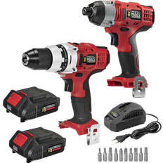 Borrmaskiner & Skruvdragare Meec Tools 012599 150 Nm/35 Nm (2x2.0Ah)