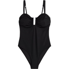 H&M Padded Cup Bandeau Swimsuit - Black