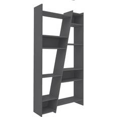 SECONIQUE Naples Tall Grey Book Shelf 179cm