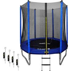 Dellonda 6ft Outdoor Trampoline with Safety Enclosure Net