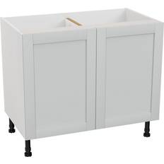 Grey Kitchen Base Cabinets GoodHome Ashmead Base Kitchen Cabinet - Matt Dove Grey