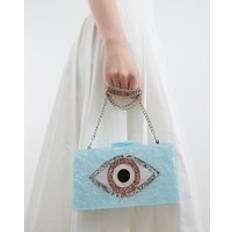 Blue - Women Clutches River Island Eye Detail Clutch Bag - Blue