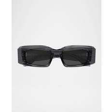 Square Acetate Sunglasses - Gray