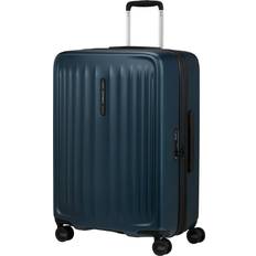 Samsonite ABS Plastic Luggage Samsonite Fyrm 4-Wheel Spinner 67cm Medium Suitcase 83L Steel Blue